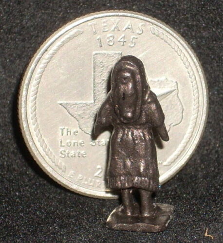 Dollhouse Mini Indian Maiden Statue Bronze Statuette 1:12 #K57