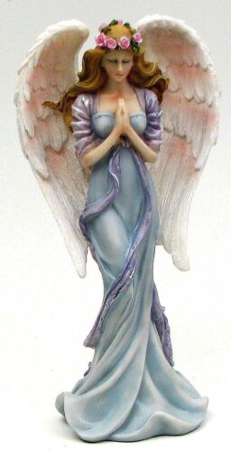 Serenity Praying Angel 11/" Colorful Statue Sculpture Figurine Spiritual Decor
