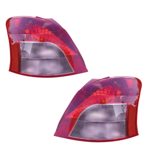 Tail Lights Rear Lamps Pair Set for 07-08 Toyota Yaris Hatchback Left & Right 
