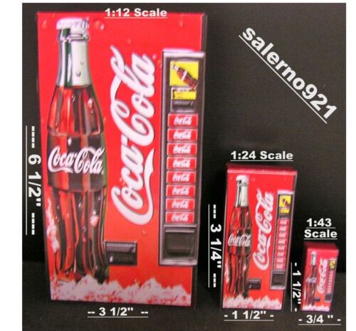 ONE Vending Machine  ALL NEW FOR 2019 UNIQUE CLEAR ACRYLIC BOX 1:24 G Scale!