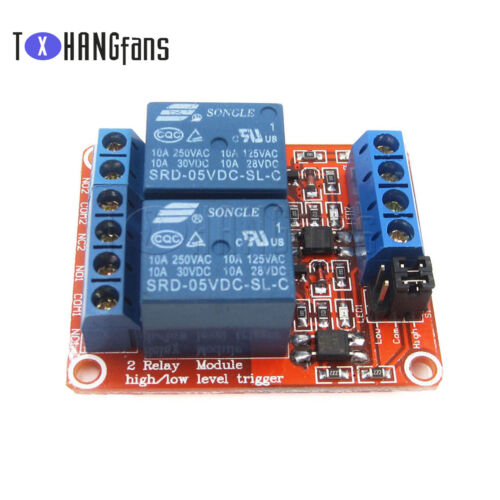 2//4//8 Channel Relay Module Board With Optocoupler High//Low Level Trigger 5V-24V