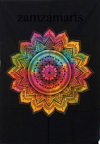 Star Tie Dye Print Wall Hanging Tapestry Hippie Home Decor Cotton Poster Mandala