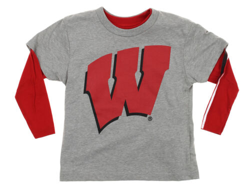 Outerstuff NCAA Kids Wisconsin Badgers Squard Combo Shirt Pack Grey 
