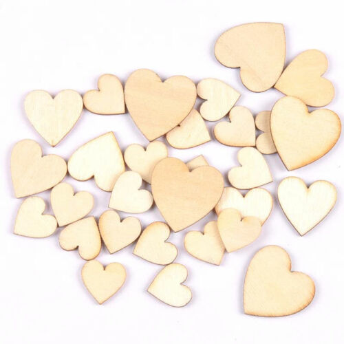 Symbol Symbol Heart Wooden Pieces Ornaments Wood Slices Discs DIY Crafts 