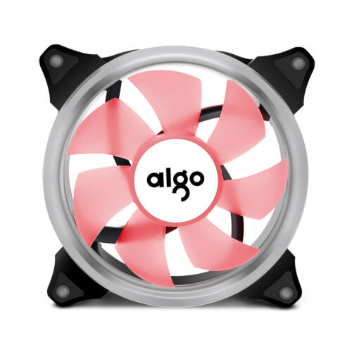 2pcs Aigo  Red Halo LED 140mm PC CPU Computer Case Cooling Neon Clear Fan Mod
