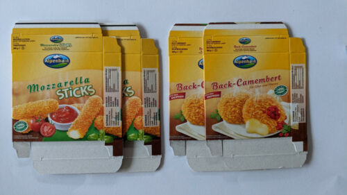 2 Stück. Kaufladen Miniatur Karton Miniaturen Lebensmittel NEU. 