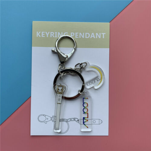 Kpop ASTRO SF9 LOONA WJSN Lightstick Shaped Key Chain Cute Keyring Pendant Charm 