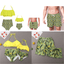 Family Matching Women Kids Girls Swimsuit Mother Daughter Bikini Swimwear Outfit