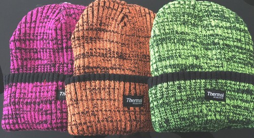 HI VISIBILITY THERMAL HAT WINTER WORK NEON