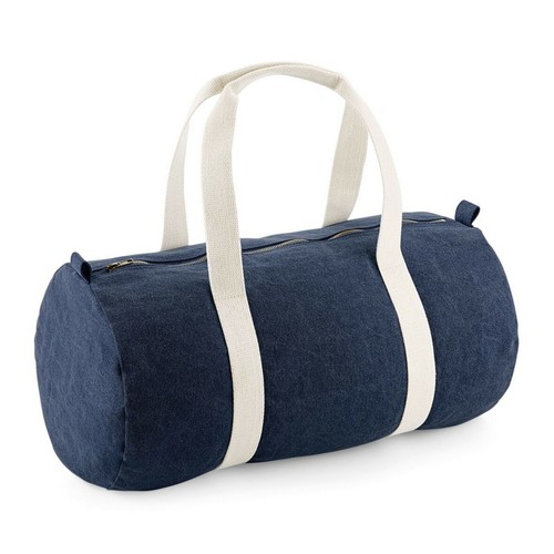Denim Barrel Bag Holiday Holdall Sport Grab Bag Gym Sack Shoulder Bag Duffle