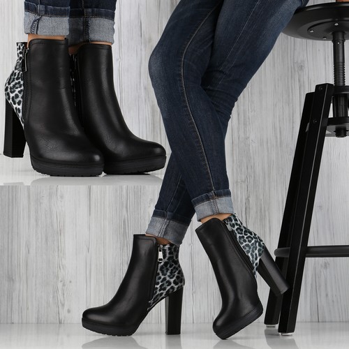 Damen Stiefeletten Plateau Boots Schuhe High Heels 892282 Top