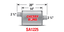 Center Cherry Bomb Salute SA1225 Stainless Steel Oval Muffler 2.25/" Offset