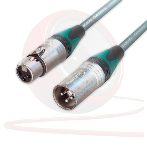 Van Damme Ausbalanciert Mikrofon Kabel Neutrik XLR auf XLR Kabel Grün Farbiger