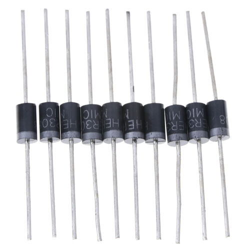 10 Pcs HER308 HER 308 rectifier ultra fast recovery diode 3A 1000V DO-2SC 