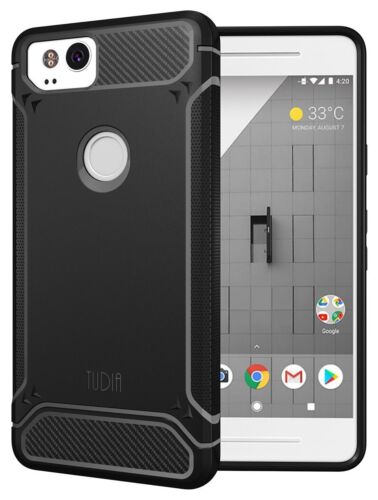 TUDIA TAMM Ultra Slim Carbon Fiber TPU Skin Cover Case for Google Pixel 2 Case