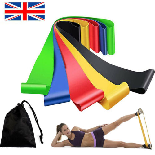 Exercise Sports Loop Fitness Resistance Bands Home Gym Glutes Workout Yoga Latex