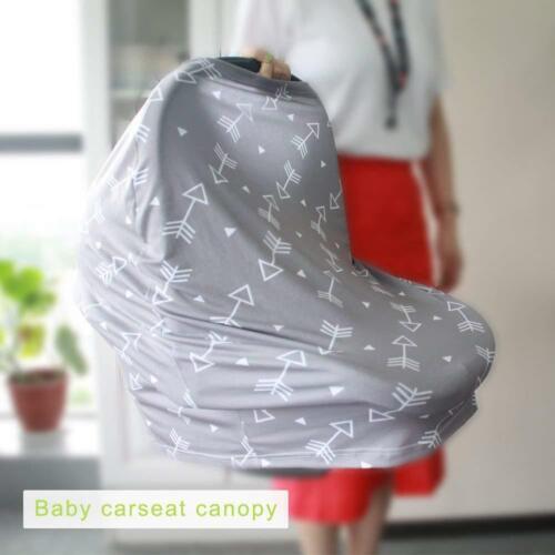 Baby Car Seat Cover Breastfeeding Multi-Use Canopy Nursing for Infant Stretchy 