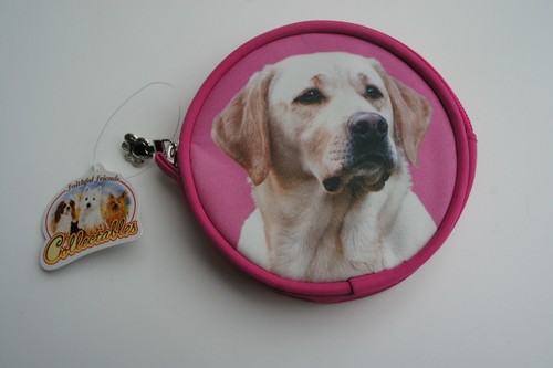 YELLOW LABARADOR DOG COIN PURSE GOLDEN CHRISTMAS STOCKING FILLER