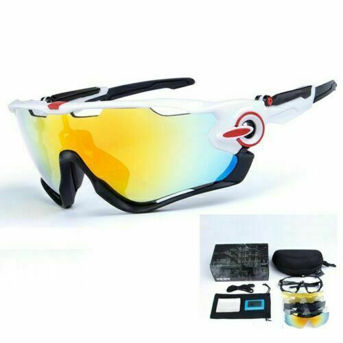 OBAOLAY Goggles Polarized Cycling Bike Sunglasses 5PCS Jawbreaker Lens Glasses