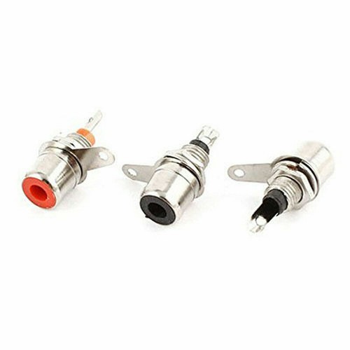 10stk Cinch Einbaubuchse Rot RCA Buchsen-Hochwertig-Chinch/_ N8A