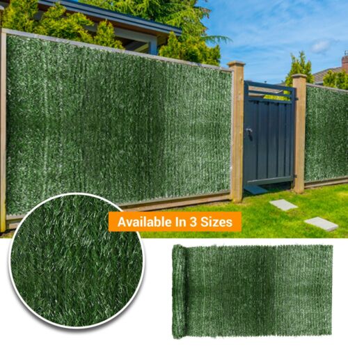 Artificial Conifer Leaf Hedge Roll Screen Privacy Screen Garden Fence 1.5m x 3m 
