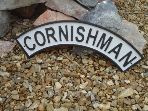 CORNISHMAN Steam Train Cast Iron Plaque Metal Sign/Railway/ Cornwall Rail/ Sale 