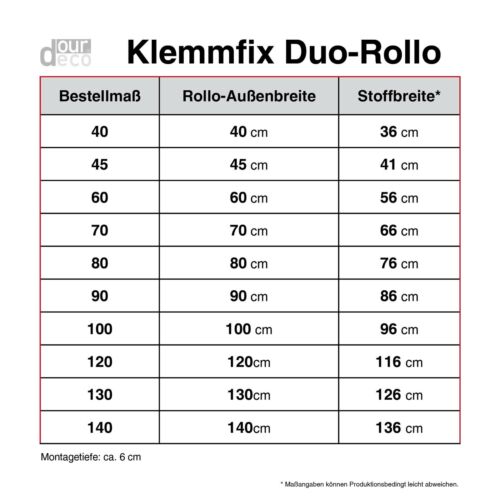 ourdeco® Doppelrollo Duo-Rollo Mini Klemmfix Rollo Montage ohne Bohren altrosa 