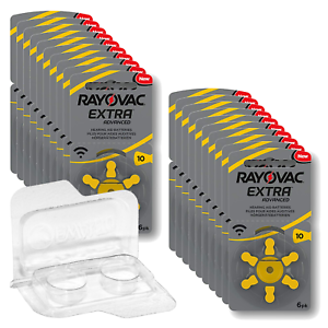 120 Rayovac Extra Advanced Hörgerätebatterien PR70 gelb 10 Box für 2 Zellen