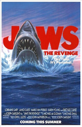 1987’s JAWS THE REVENGE original rolled advance 27x41 O/S poster 