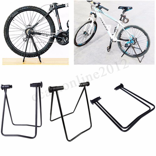 Folding Bike Bicycle Stand Floor Storage Rack Wheel Hub Repair Holder