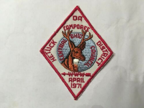 OA Hetuck Camporee District Central Ohio Council April 1971 Patch 