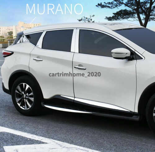 For Nissan Murano 2015-2020 Stainless Steel Car Window Pillar Posts Cover Trim