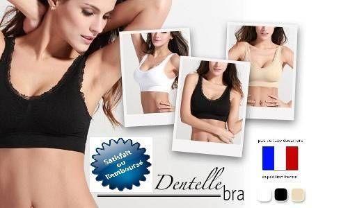 BRASSIÈRE AHH BRA GENIE BRA SOUTIENS GORGE SANS ARMATURE DENTELLE S M L XL XXL