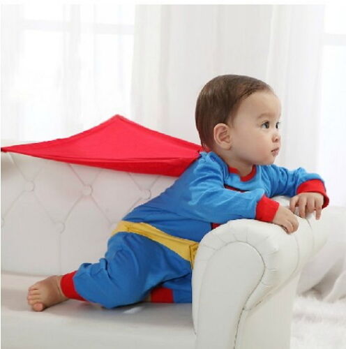 Superman Baby Boys Body Costume Superhero Gift Maturnity /" Child Pee /" New