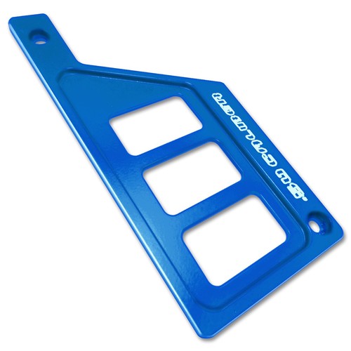 Blue Polaris RZR XP 1000 Left Side 3 Switch Dash Panel Aluminum 50 Caliber USA