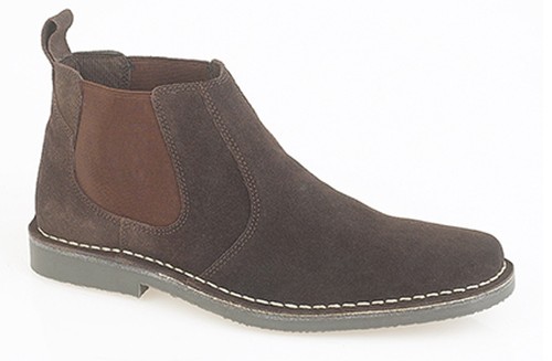 Mens Desert Ankle Boots Dealer Suede Leather Chelsea Twin Gusset Soft UK 6-12