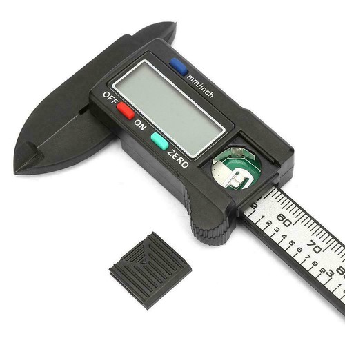 Digital Caliper Electronic Gauge Carbon Fiber Vernier Micrometer Ruler 0-100mm