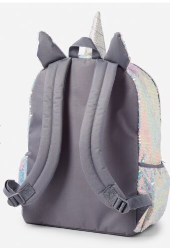 Justice Shimmer UNICORN O Initial Letter Backpack Sequin  Hologram NWT NEW HOLO