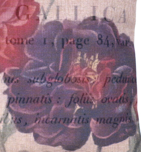 Kissenhülle Kissenbezug "Rosa gallica" 45 x 45 cm Canvas-Stoff 
