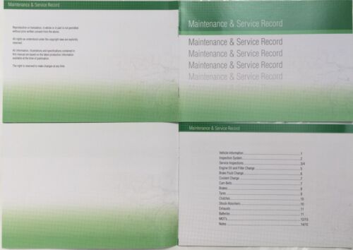Hyundai Generic Replacement Car Service History Book New Handbook Blank G