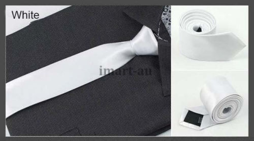 Mens SKINNY TIE Plain Wedding Slim Necktie Formal Casual Narrow Party men/'s ties