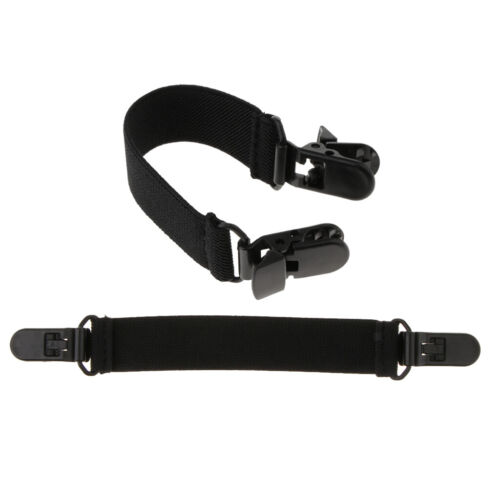 2 Pieces Stretchy Stretch Adjustable Boot Straps with Clips Womens Mens