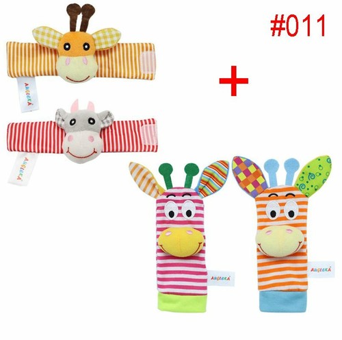 Lamaze Rattle Set Baby Sensory Toys Foot-finder Socks Wrist Rattles Bracelet