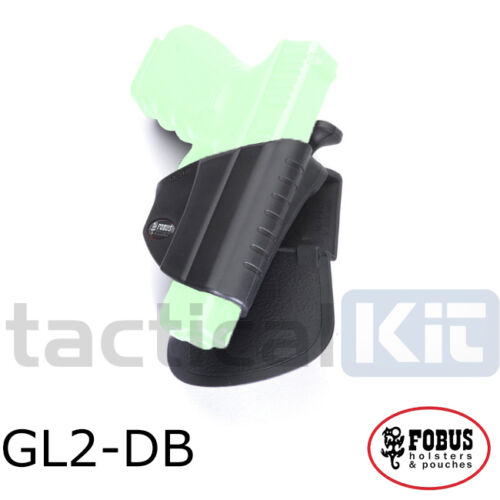 Fobus GL2-DB glock 17 19 niveau ii retnetion pouce libération paddle ceinture rotatif