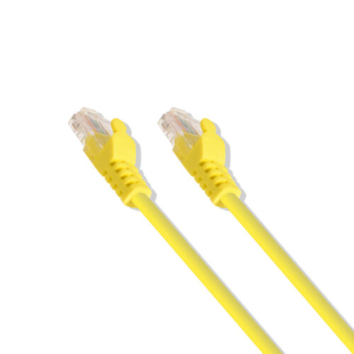 1FT Cat6 Yellow Ethernet Network Patch Cable RJ45 Lan Wire 1 Feet 25 Pack