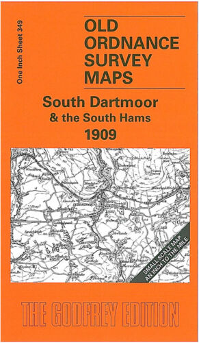 OLD ORDNANCE SURVEY MAP SOUTH DARTMOOR SOUTH HAMS 1909 HARBERTON IVYBRIDGE