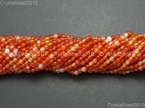 Red Carnelian Natural Agate Gemstones Round Beads 4mm 6mm 8mm 10mm 12mm 15.5" 