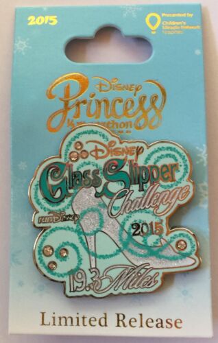 Disney Princess Half Marathon 2015 Glass Slipper Challenge Pin Limited Release