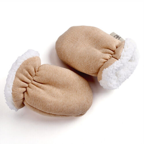 Infant Warm Mittens Soft Gloves Solid Color Baby Boy Girl Fleece Glove Durable