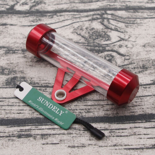 Motorcycle Bike Waterproof Round Tax Disc Cylindrical Holder Tube Pipe Red 